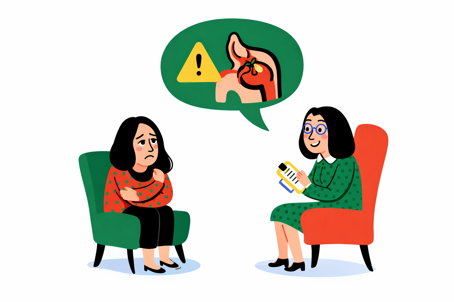 Сеанс когнітивно-поведінкової терапії при лікуванні фагофобії в центрі Альфа-Генезіс