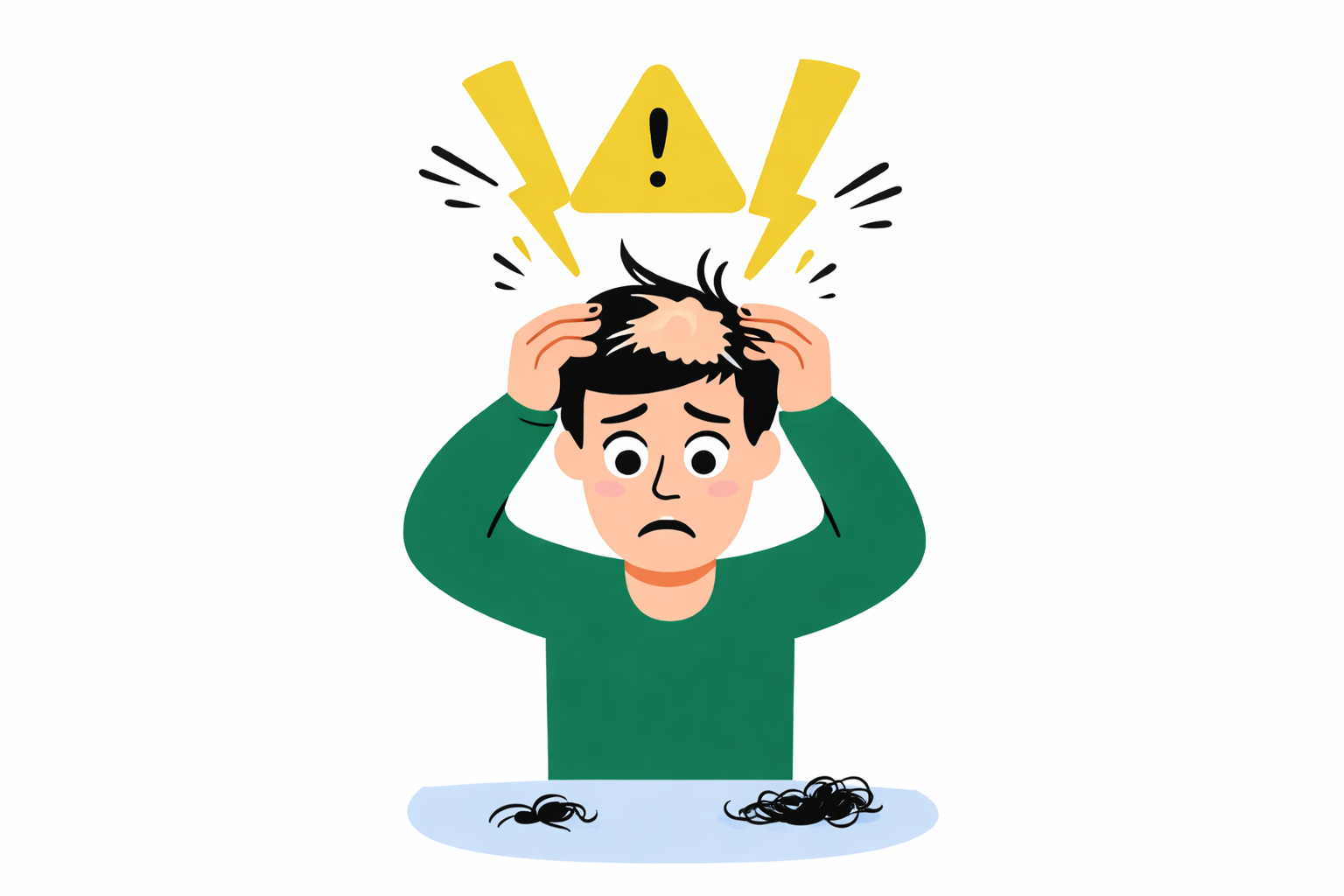 Симптоми трихотиломанії — виривання волосся, брів, вій